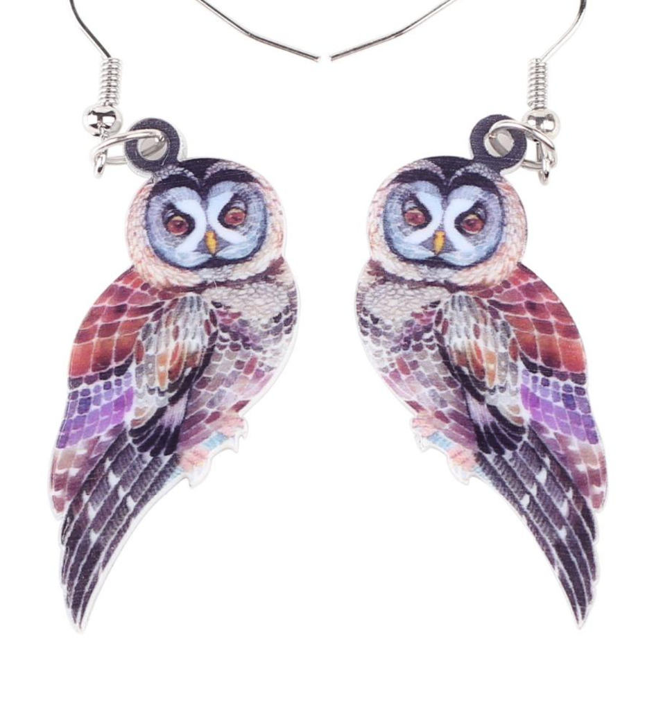 Whimsical Owl Earrings